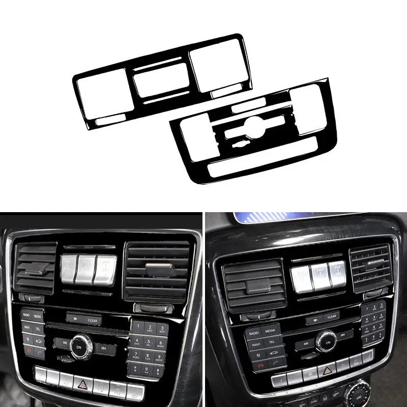 Car Soft PVC Plastic Inner Central Air Vent Outlet Frame Cover Trim For Mercedes Benz G Class W463 2013 2014 2015 2016 2017 2018