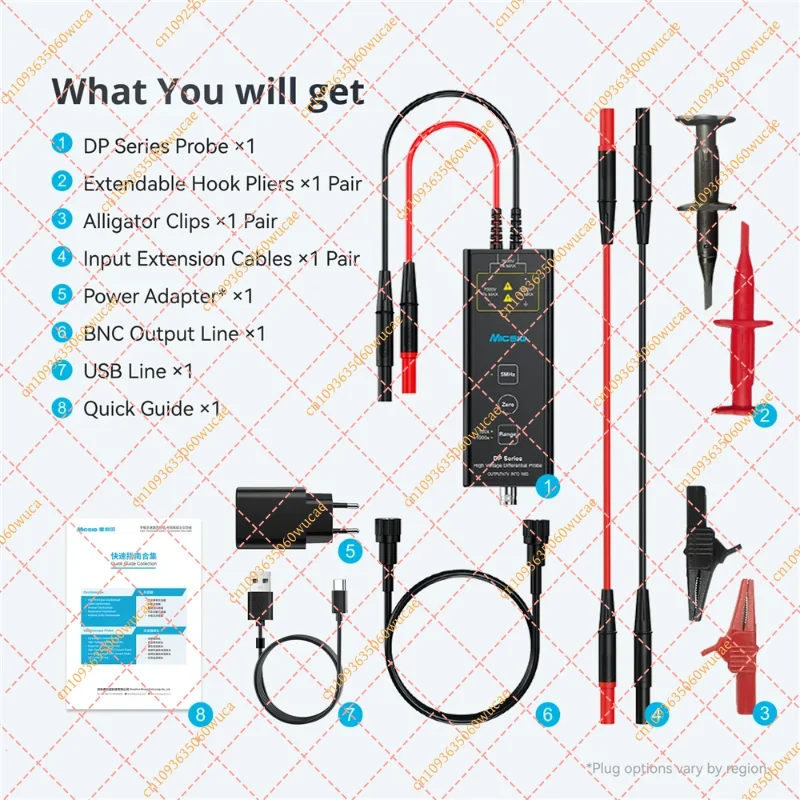 Micsig DP Series High Voltage Differential Probe 100MHz-500MHz Up to 7000Vpk For Oscilloscope