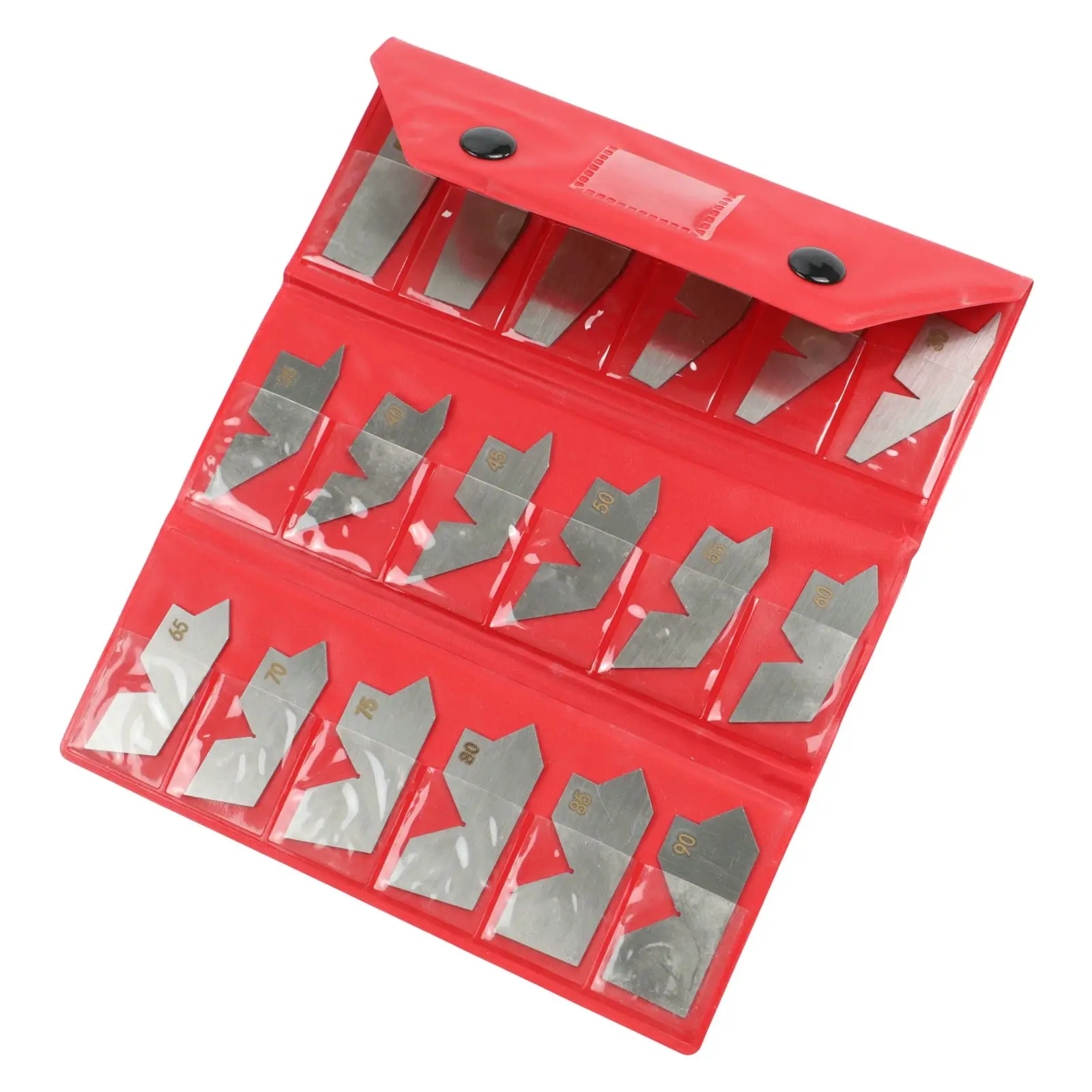 Professional Measurements As Pictured Angle Gauge Set Angle Checking Set 5-90 Degree Angle Gauges 8 Measuring Faces