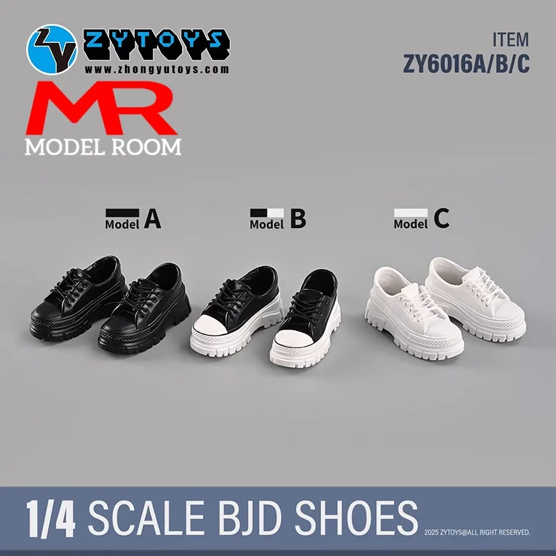 ZYTOYS ZY6016 1/4 スケール プラットフォームスニーカー スポーツシューズモデル フィット 1:4 BJD 人形アクションフィギュアボディ