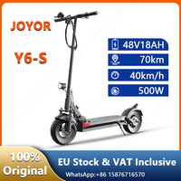 JOYOR Y6-S EScooters 500W 48V18Ah Dual Spring Shock Absorption Electric Scooter Adult 10 inch Air Tire   City Foldable E-Scooter