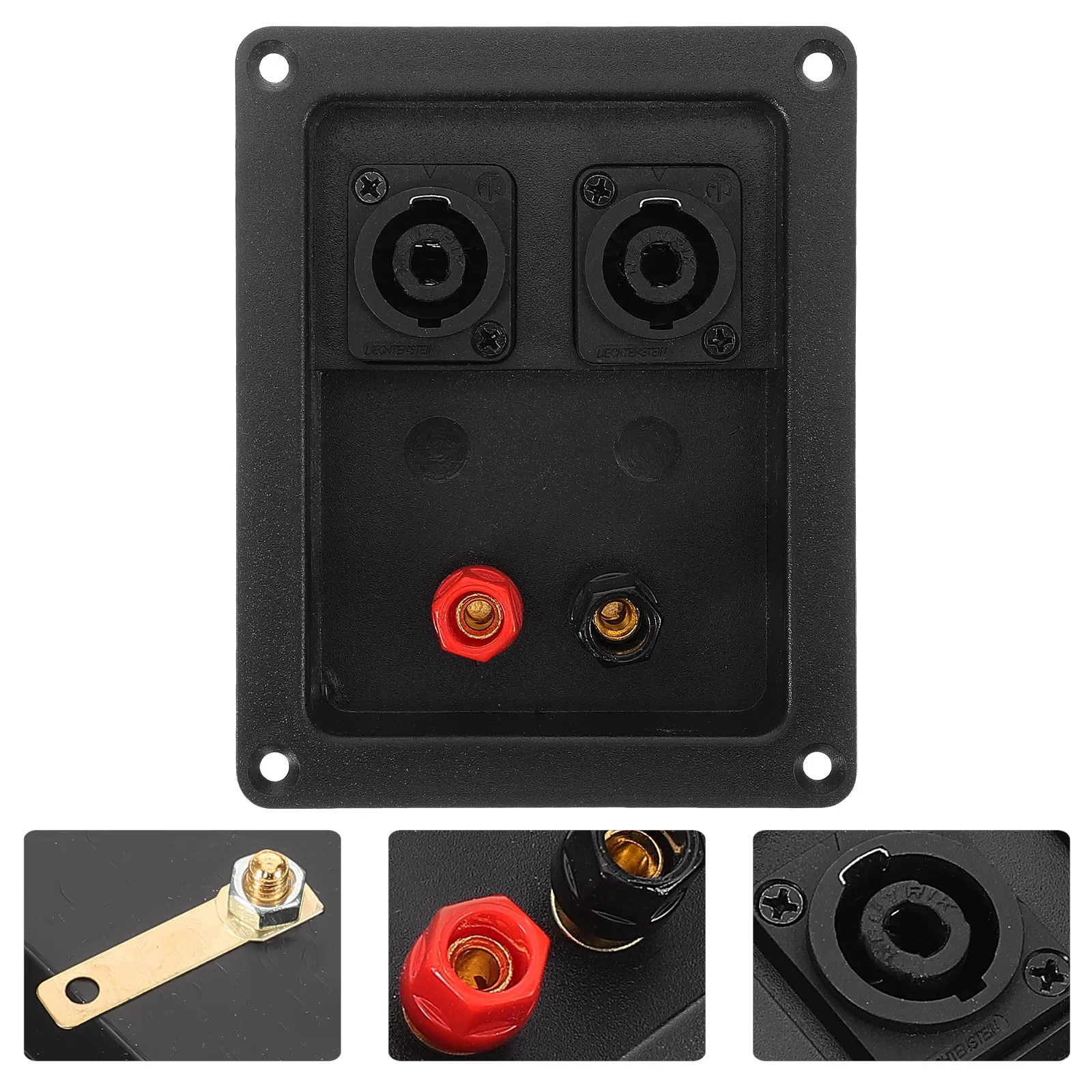 2Pcs Speaker Terminal Connector High Durability Speaker Box Terminal Cup for Live Sound Systems Stage Performance Studio Wiring