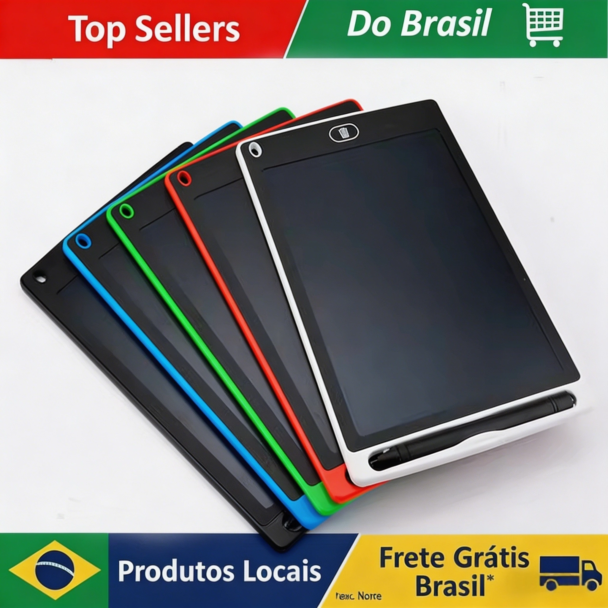 Tablet de Escrita LCD de 8,5 Polegadas do Brasil, Tablet Digital para Desenho, Bloco de Notas Eletrônico Portátil, Quadro Ultrafino