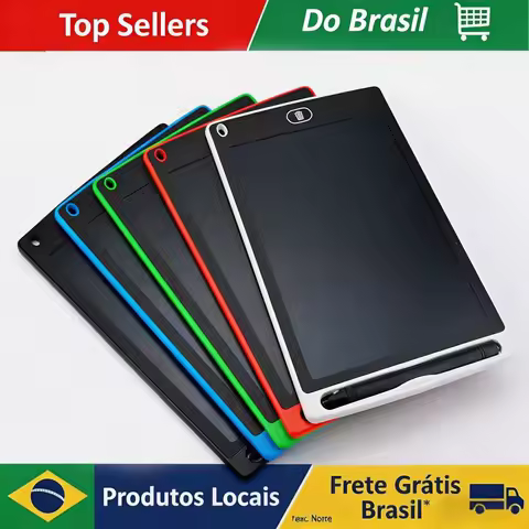 Tablet de Escrita LCD de 8,5 Polegadas do Brasil, Tablet Digital para Desenho, Bloco de Notas Eletrônico Portátil, Quadro Ultrafino