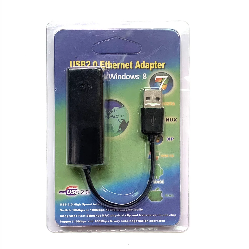 Typ-C zu RJ45 Ethernet-Adapter, USB 100Mbps Netzwerkkarte für Laptop PC, Plug & Play LAN-Konverter – Detail 5