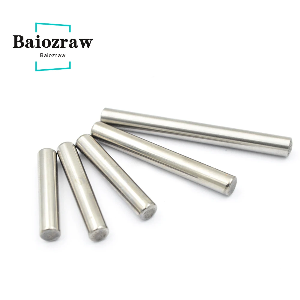 Baiozraw Bearing Steel Rod D Type Shaft Grind Flat Linear Rail Round Length 30/45/50/60mm Diameter 5mm For Voron Motion Parts