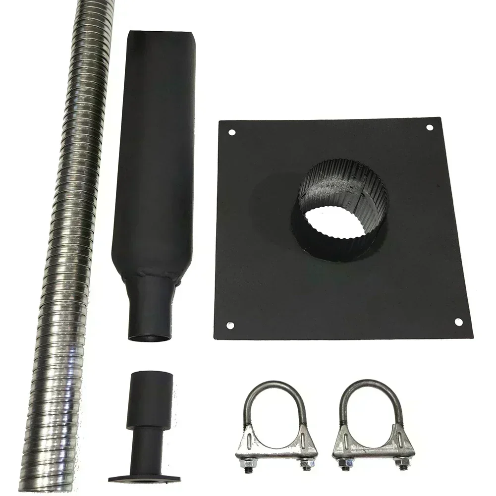 Generator Exhaust Extension Muffler Kit for Portable Generators Insulated Through Wall Mounting for Noise Reduction