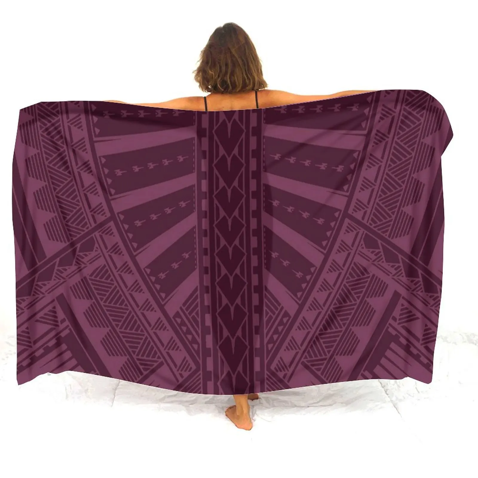 Tax Free Customizable Polynesian Women'S Sarong Women'S Sarong Skirt, Sarong Shawl Sarong Scarf Windproof Shawl