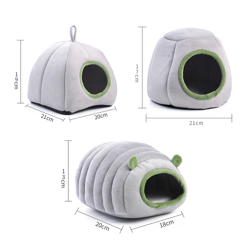 Guinea Pigs Bed Hamster Hideout House Sleep Bed For Chinchilla Ferret Hedgehog Bed Cave Cozy Hamster Cage Accessories