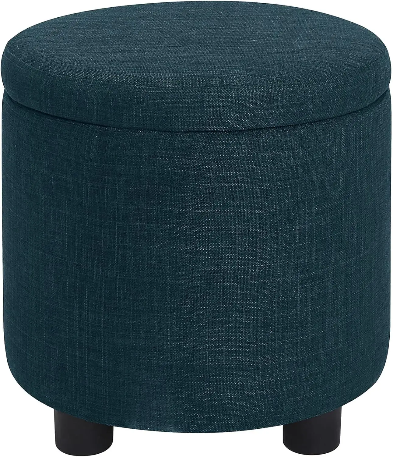 

Designs4Comfort Round Accent Storage Ottoman With Reversible Tray Lid