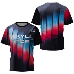 Modern Neon Pattern Men's Table Tennis T-Shirt Men Summer Tennis Badminton T-Shirt Top Table Tennis Club Quick Dry Short Sleeve