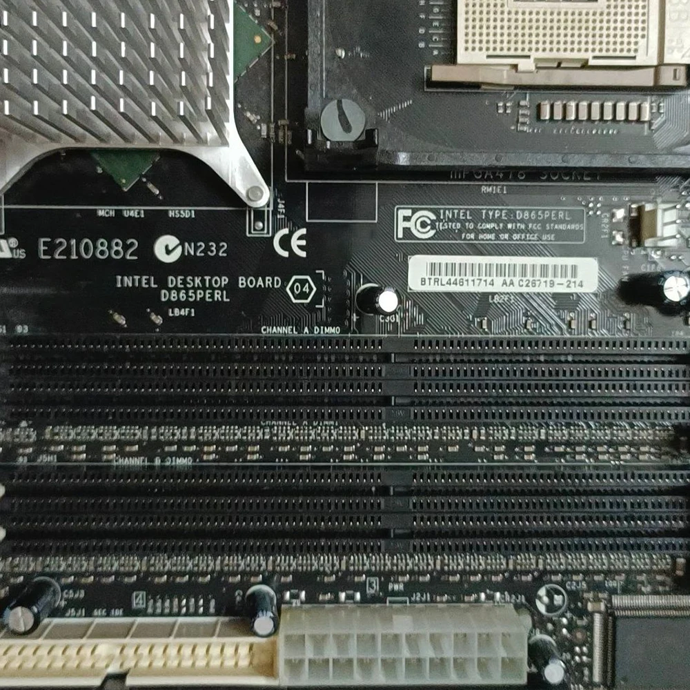 For Intel 478 Motherboard D865PERL AA C26719-214
