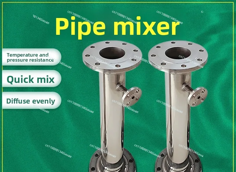 Stainless Steel Pipe Mixer DN300-DN1000 Static Device 304 316L Pipe Mixer