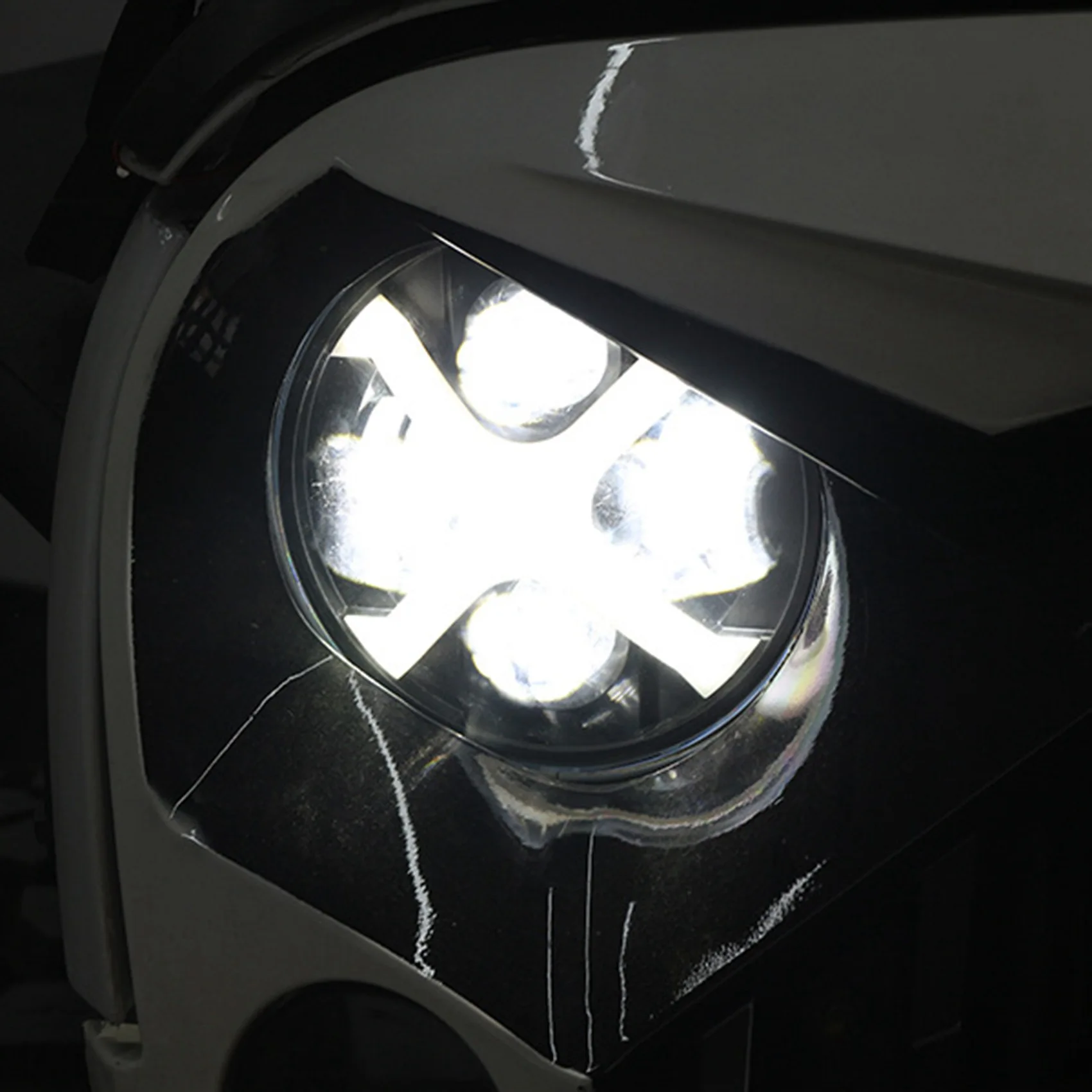 

Уникальные мотоциклетные 7-дюймовые круглые светодиодные фары DRL Hi/Lo 50 Вт 30 Вт Кольцо Янтарный Ангельский глаз для любого с 7-дюймовыми светодиодными моторами