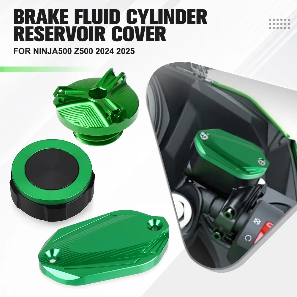 

For Kawasaki Ninja500 Z500 2024 2025 Motorcycle Front Right Brake Clutch Master Cylinder Fluid Reservoir Cover Ninja 500 Z500 SE