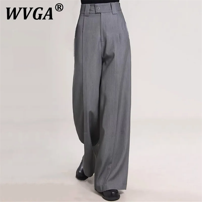 

WVGA Spring Autumn New Man Tide High Street Niche Stylish Casual Wrinkle-Resistant Design Trendy Straight Suit Pants Ins W10394