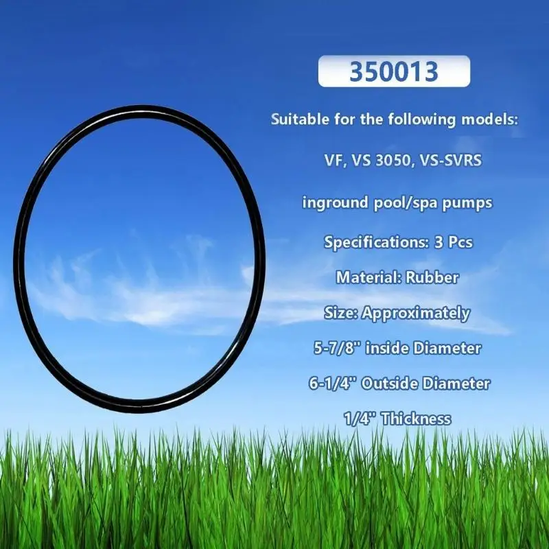 96GF 3 قطع غطاء مضخة O حلقات بديلة لمضخة WhisperFlo وIntelliFlo 350013