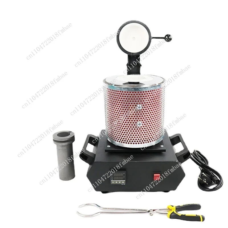 1-3KG Digital Gold Melting Furnace Machine with Mesh for Heating Casting Refining Metals Gold Silver Jewelry Casting Tool 1100℃