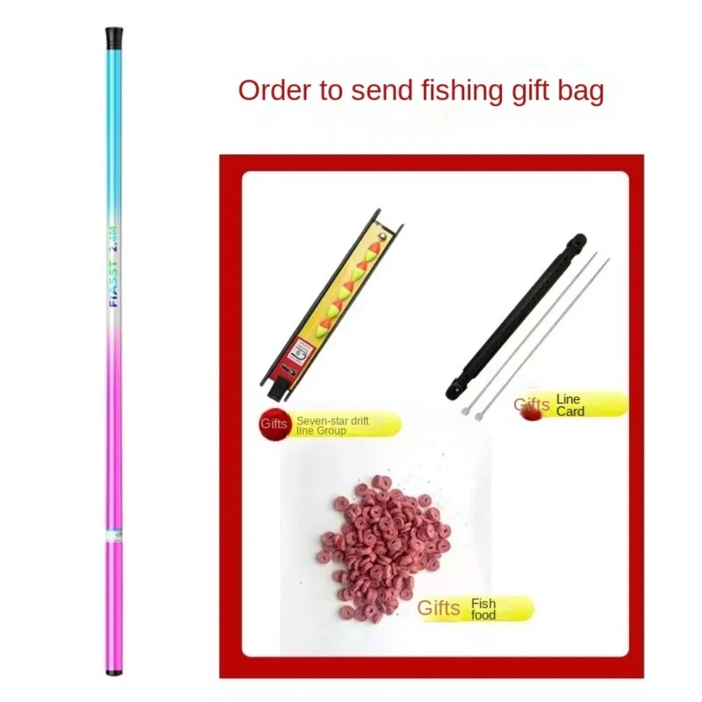 Conjunto Completo de Vara de Pesca Telescópica com Carretilha Spincast, Vara de Pesca de Arremesso e Vara Feeder de Fibra de Carbono