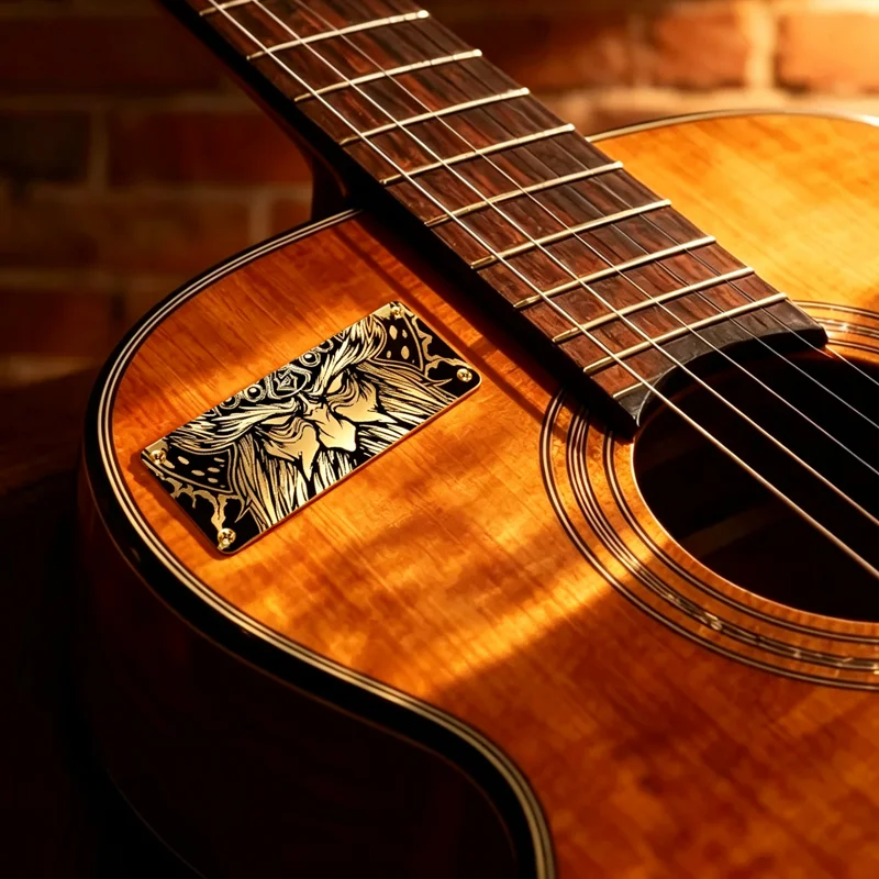 [Anger] Guitar Decal—Angry Viking Warrior—The Perfect Gift for Music Lovers