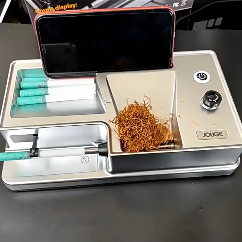 Newest 3 in 1 Automatic Cigarette Rolling Machine Smart Sensing Injector Tobacco Filling 6.5/8mm Tube Electric Cigarette Maker