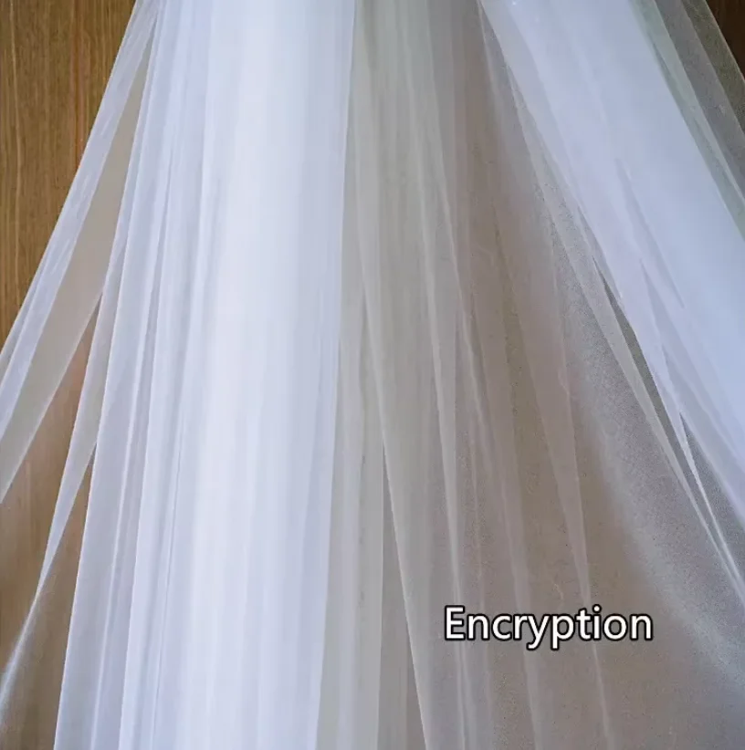 300cm Width.Encryption Soft Mesh Fabric for Bridal Wedding Dress,Widening Tulle Fabric