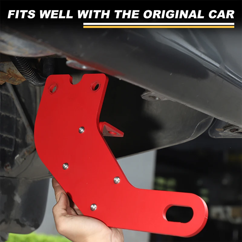 For Nissan Titan 2016-2023 Carbon Steel Red Car Towing Bars Kit Rear Bumper Bar Towing Trailer Hook Car Accessories