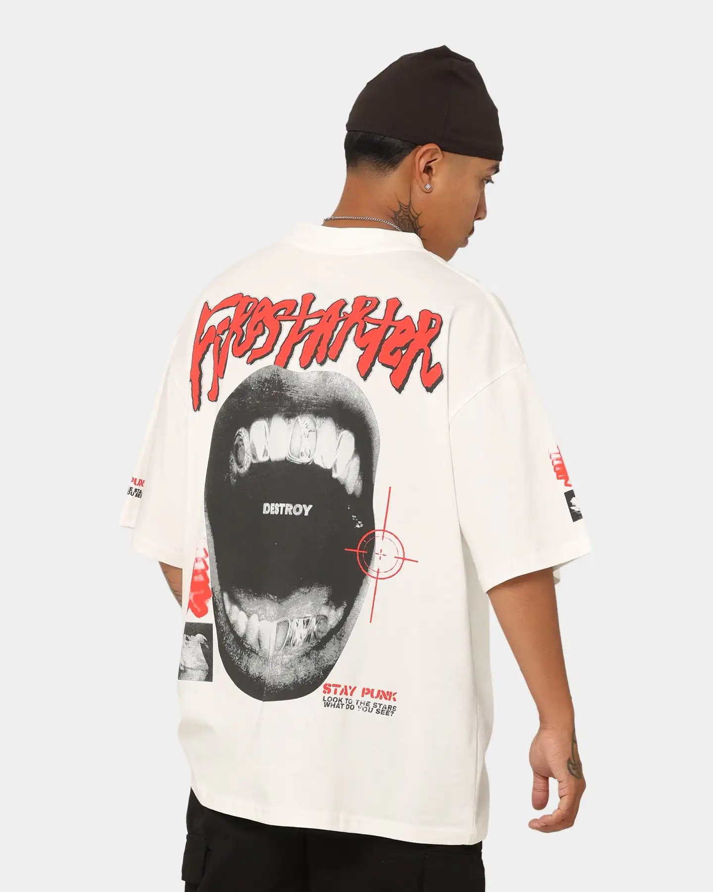 Firestarter Vintage Street Trend Brands Graphic T-Shirt Cotton Men Women Streetwear Tee
