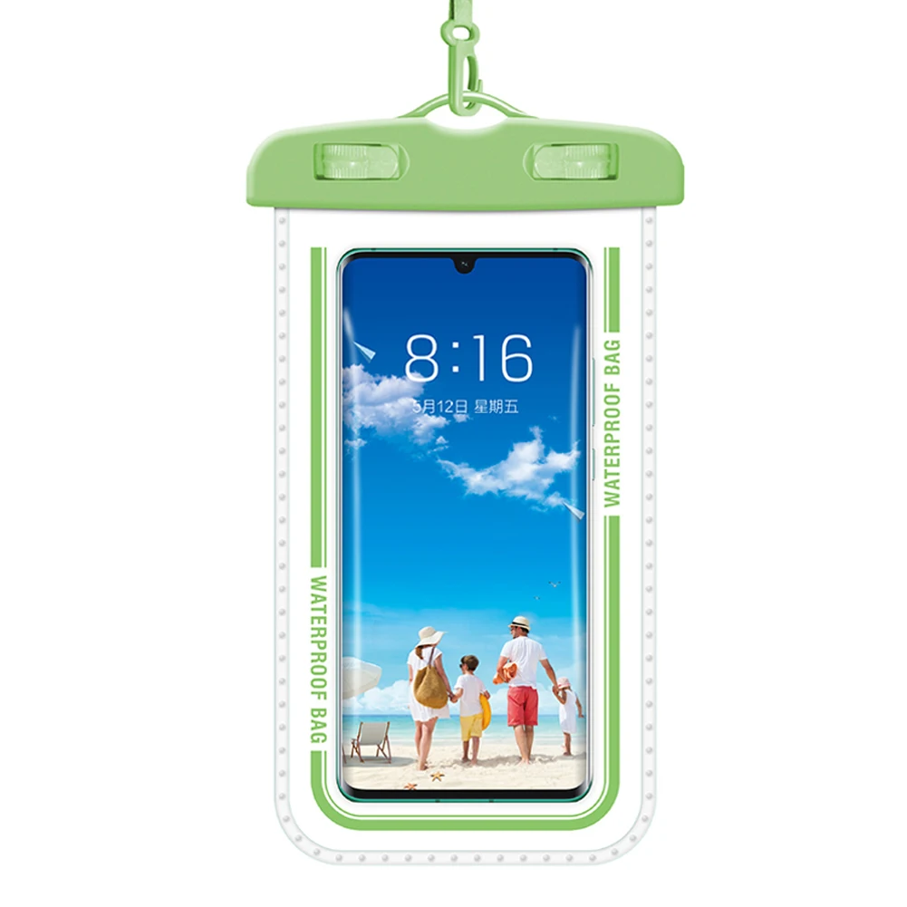 علامة تجارية جديدة وقابلة للاستبدال ​ حقيبة مقاومة للماء معدات السباحة 19*11 سنتيمتر 50 جرام 6 ألوان مريحة للحمل PVC + ABS