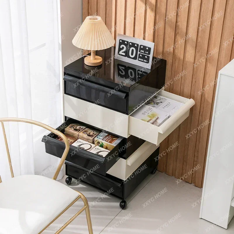 A Panda Cabinet Mid-Ancient Silent Wind Bedside Table Ins Mobile Storage Ideas Small Cabinet