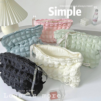 Cloud Bubble Cosmetic Bag Portable Clutch Travel Cosmetics Storage Bag Three-dimensional Puff Handbag Lipstick Soft Bag