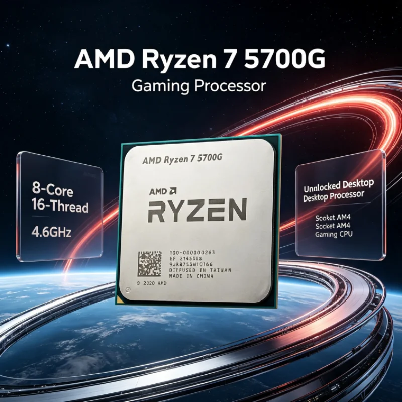 AMD Ryzen R7 5700G AM4 CPU Processor 7nm 4.6GHz 8 Cores 16 Threads 16MB L3 100-000000263