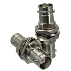 1Pcs BNC Female Nut To BNC Female Nut Jack Bulkhead in Series RF Adapter Connector Wire Terminals