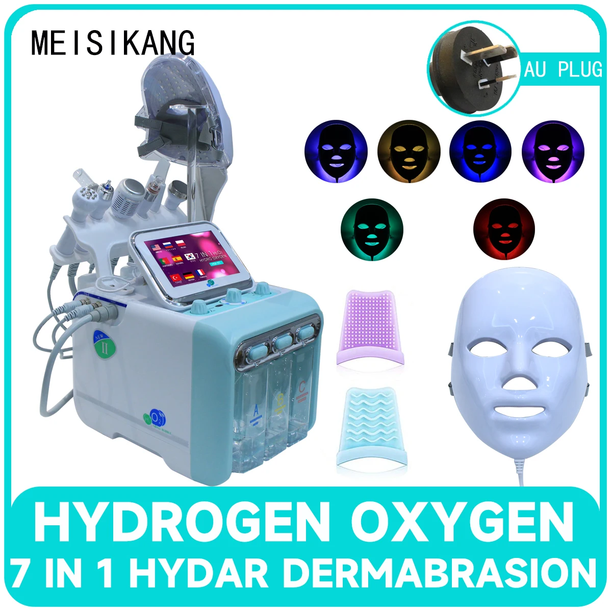 MEISIKANG RF Facial Cleaning Machine 7 IN 1 Lifting Face Skin Care Massage Beauty Salon Aqua Peeling Devices