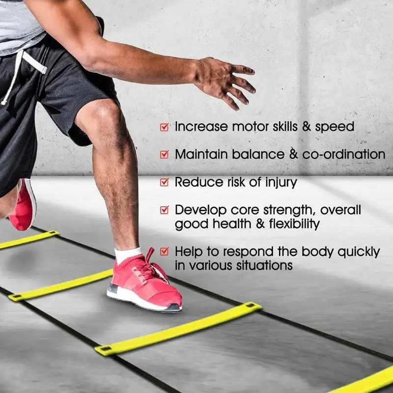 Agility Ladders Nylon Straps Speed Training Sports Football Training Equipment