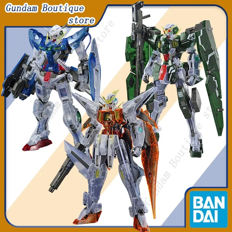 Bandai Genuine MG THE GUNDAM BASE LIMITED GUNDAM EXIA KYRIOS DYNAMES [CLEAR COLOR] Anime Action Figure Assembly Model Toys Kids