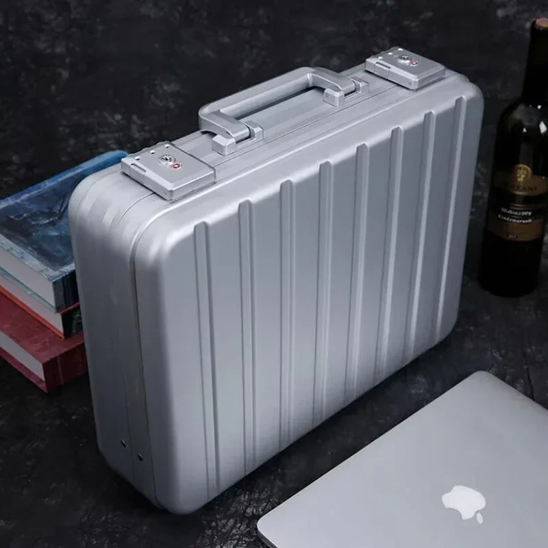 13”15 Inch New Aluminum Briefcase Toolbox Laptop case Business Box With Lock