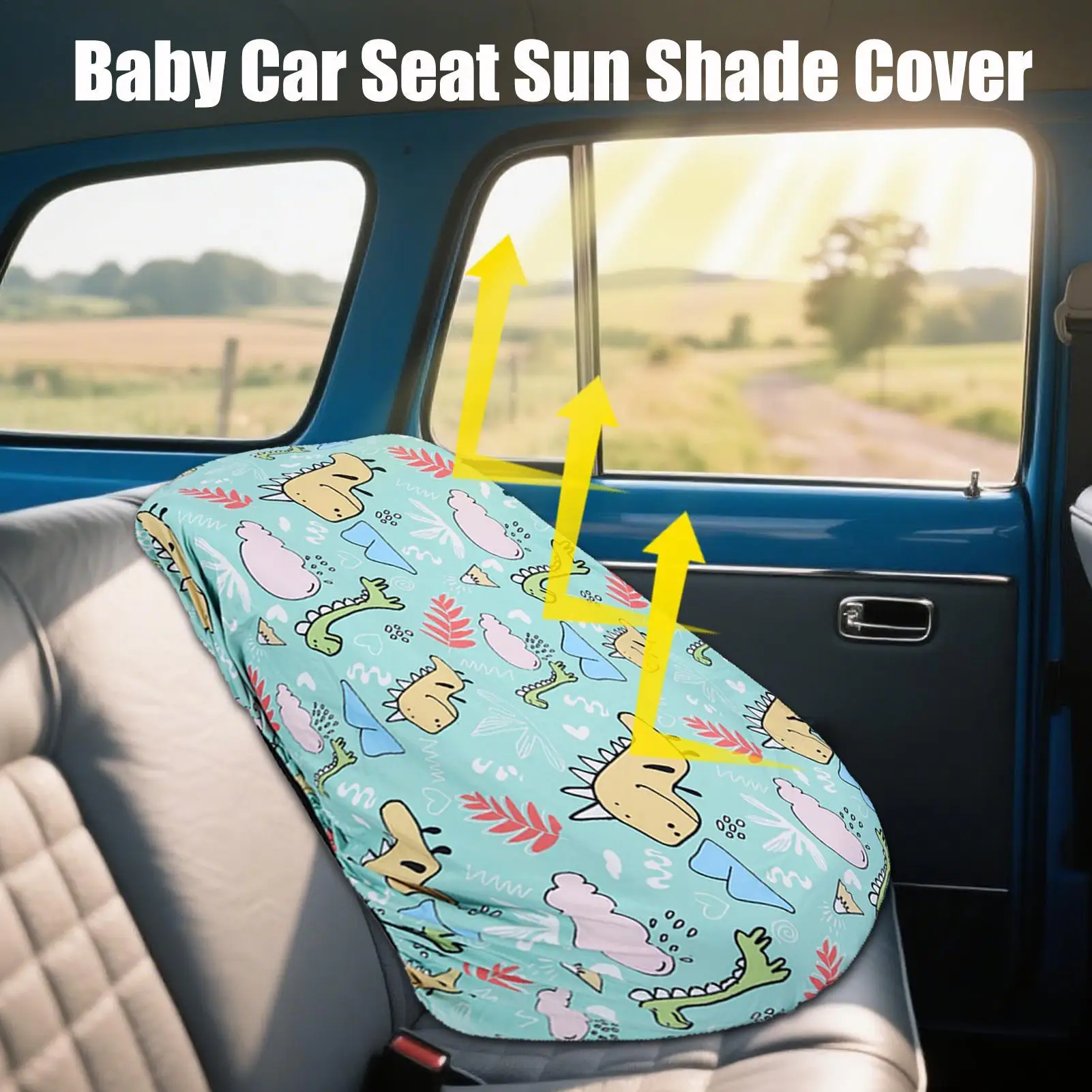 Car Seat Shade Car Seat Cover Baby Safety Sun Shade UV Protection Vehicle Accessories Sunshade Cooling Heat Protector For