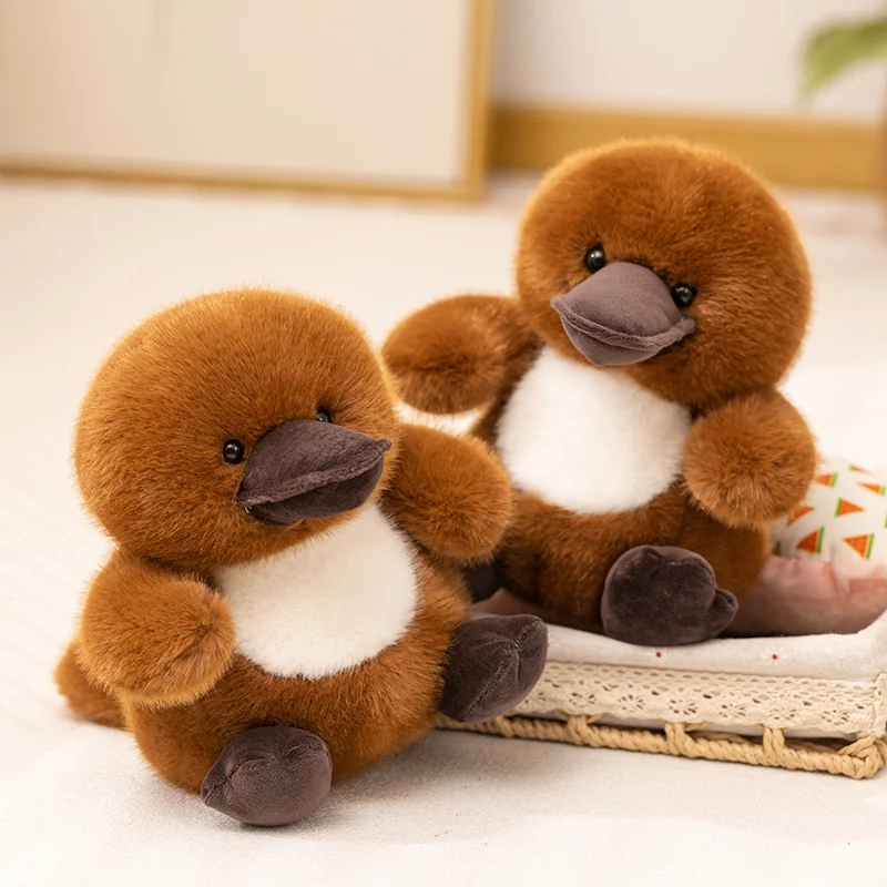 22cm Kawaii Soft Stuffed Platypus Plush Toy Lifelike Platypus Plush Decor Funny Animal Doll Birthday Xmas Gift