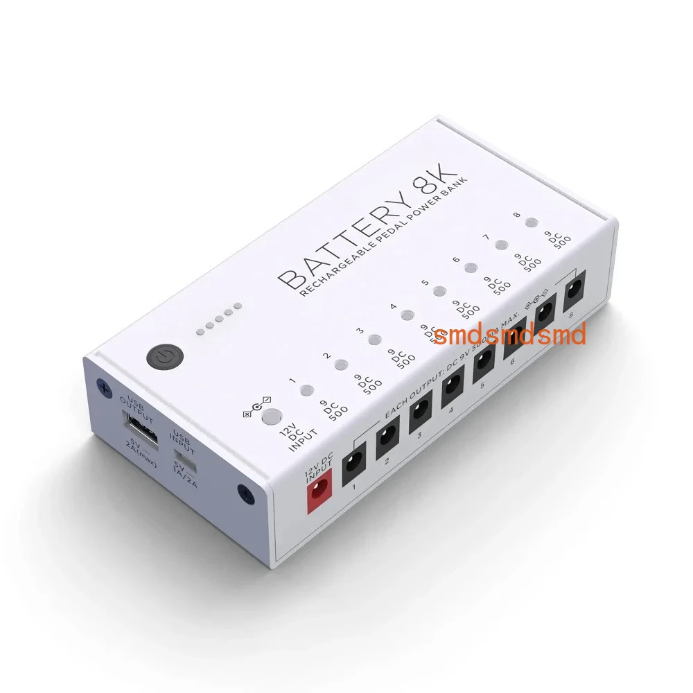 BT8K lithium battery effect pedal power supply fully isolated Filter ripple Noise reduction High Power