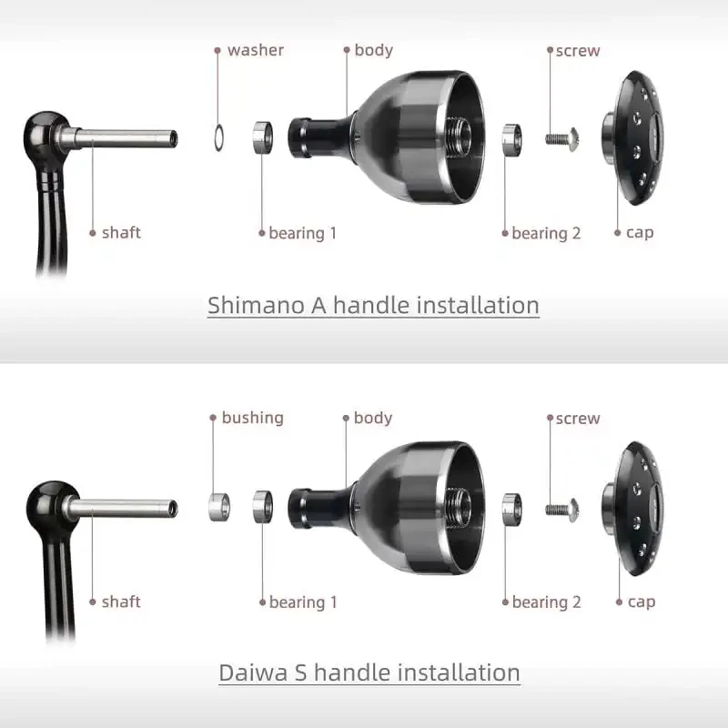 Gomexus Frische Wasser Angeln Knauf 30mm Für Shimano Stradic Ci4 Ultegra Daiwa Certate Exceler LT Spinning Reel Knob – Detail 6