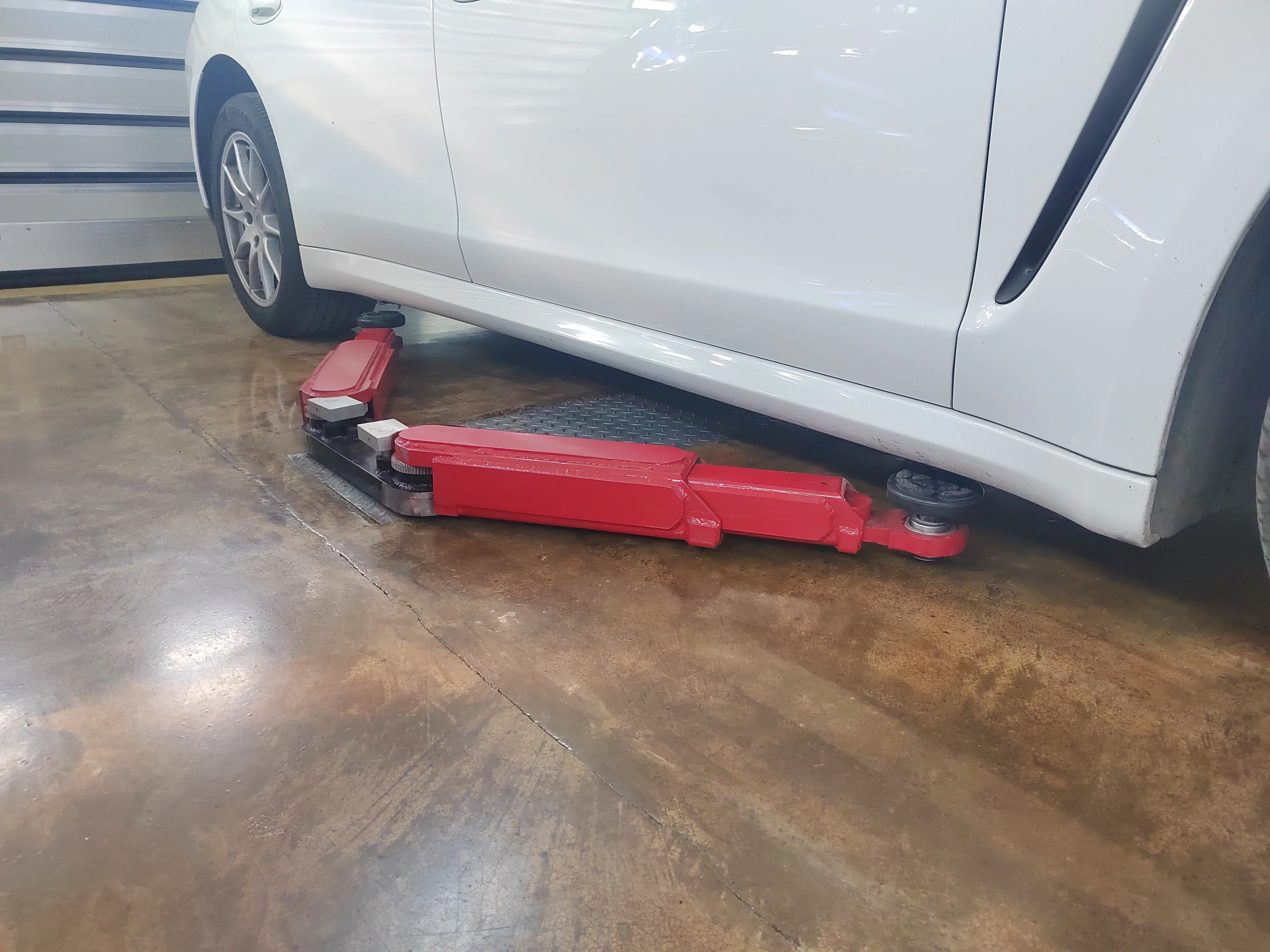 CE 5000kg 2 Post Underground Lift Double Post Hoist For Car Washing Assembly Line