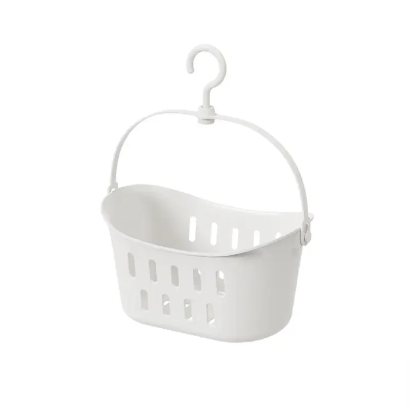 Portable Storage Basket Practical Creative Hanging Wash Bath Basket Drain Multifunction Shower Basket Kitchen