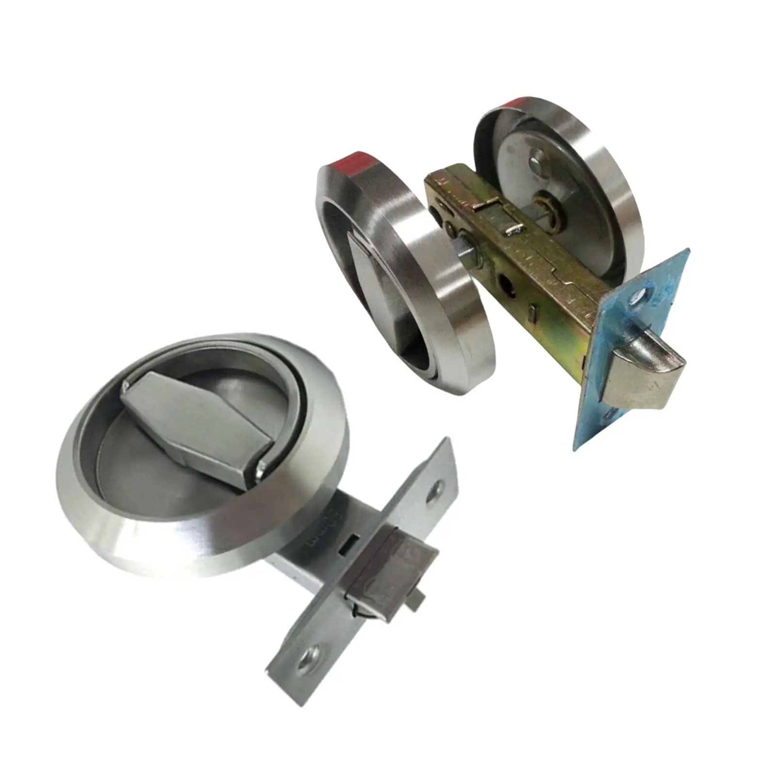 라운드 손잡이 링 당김 잠금 장치, 내마모성 스테인레스 스틸 액세서리, 옷장 침실 복도용 문짝 핸들 잠금 장치, 사용하기 쉬움