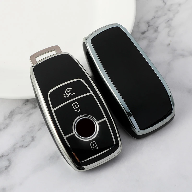 TPU 2 3 4 Button Car Key Case Cover Shell For Mercedes Benz A C E S G Class GLC CLE CLA GLB GLS W177 W205 W213 W222 X167 AMG Fob