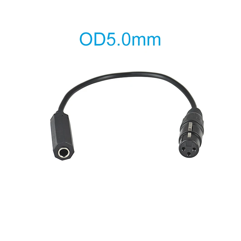 

OD 5.0mm TRS 6.35mm Female to XLR 3 Pin Male / female Mono Audio Connect Convert Interconnect Cable Balance Cable Adapter