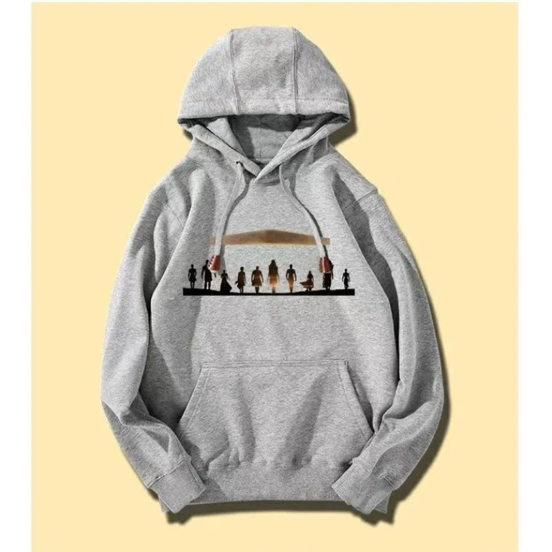 جديد أنيمي مارفل الأبدية الرياضة موضة معطف دافئ Harajuku نمط هوديي هوديي هوديي الرجال ملابس الفصول الأربعة