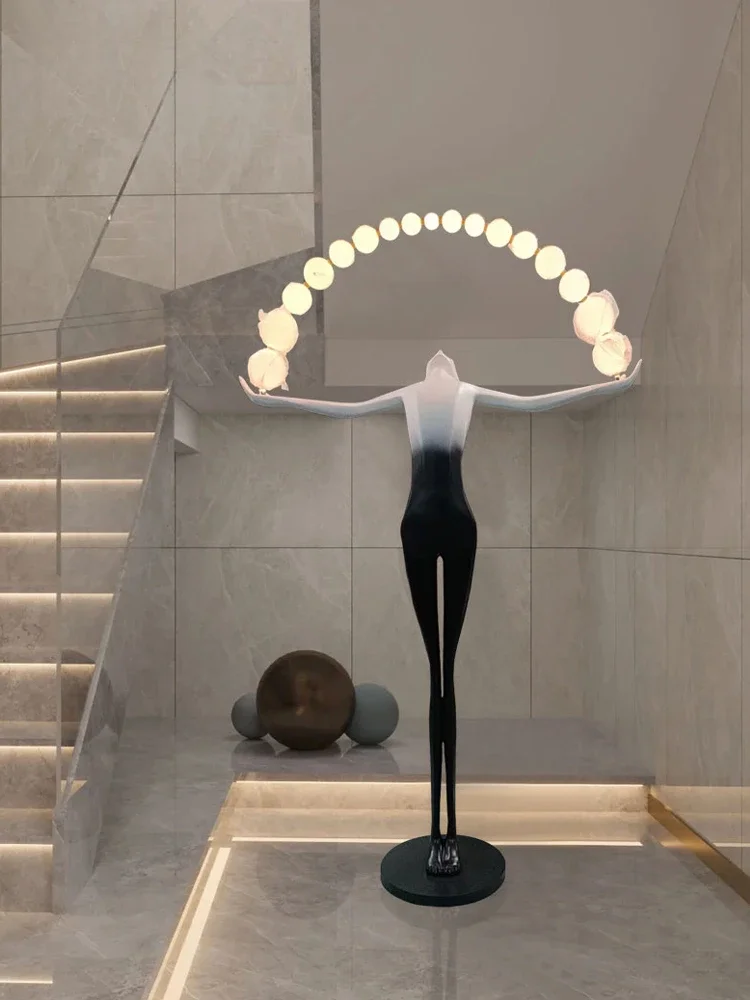 Floor-Standing Decorations Nordic Home Hallway Abstract Figure Hotel Sales Office Big Decorations#