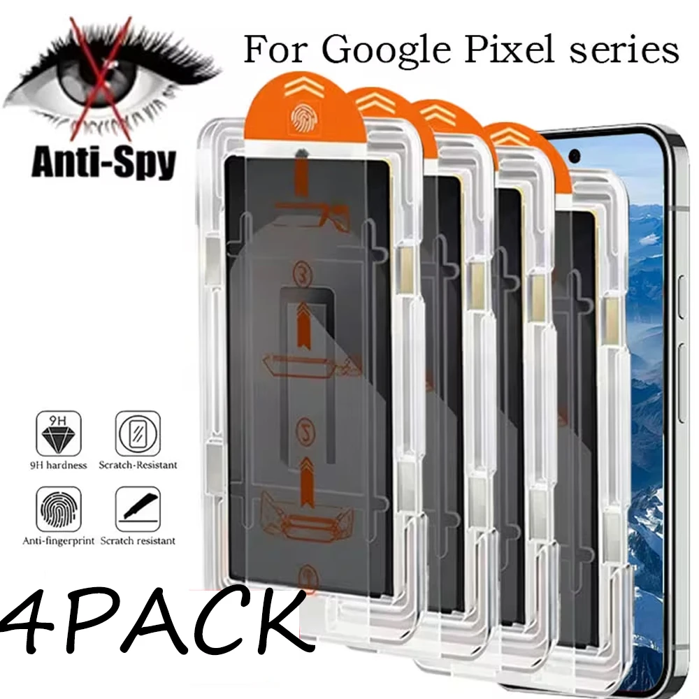 4Pcs Anti-Peeping Screen Protector For Google Pixel 10 Pro X