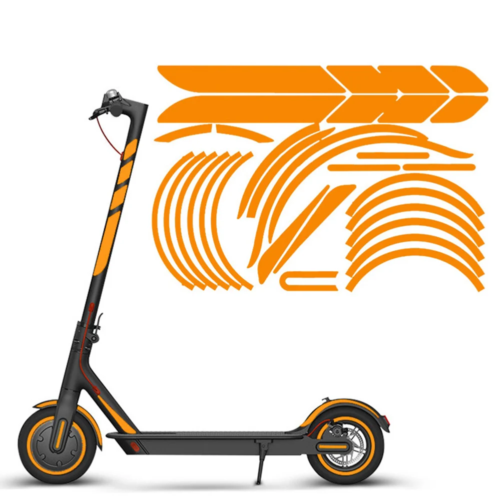 

Electric Scooter Eflective/ Sticker 36*28cm PVC Six /Color Choose Scooter Accessories For Xiaomi Body /Reflective Sticker